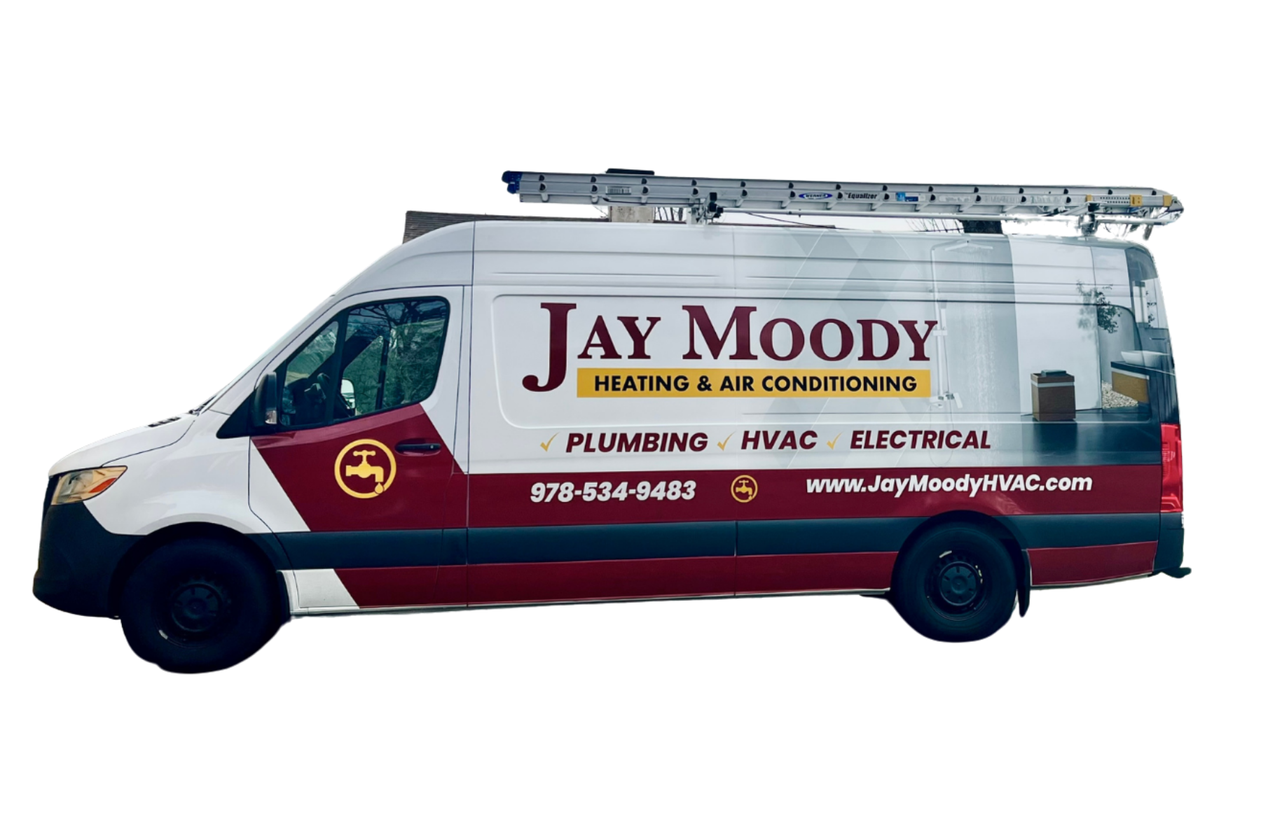 Jay Moody HVAC truck heading to HVAC repair in Worcester County